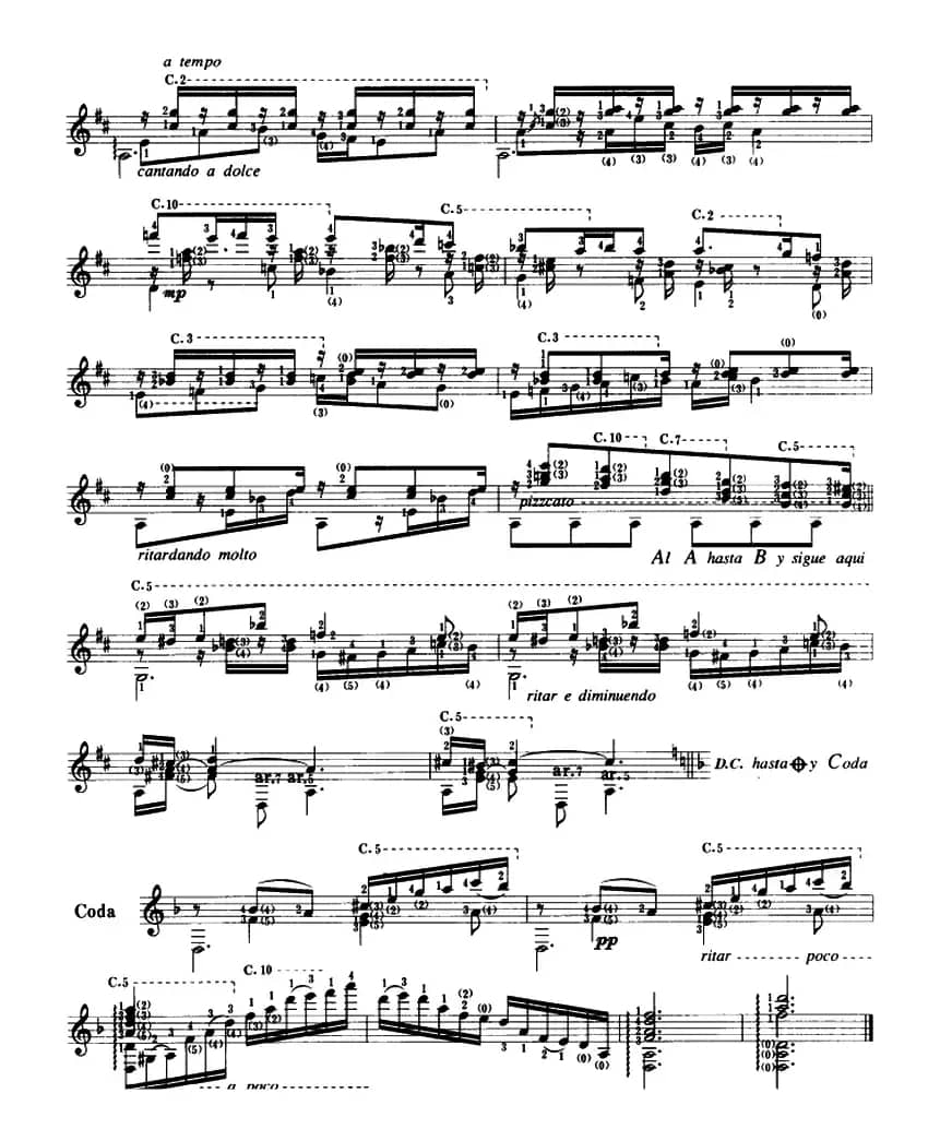 马略卡岛（船歌）（古典吉他）