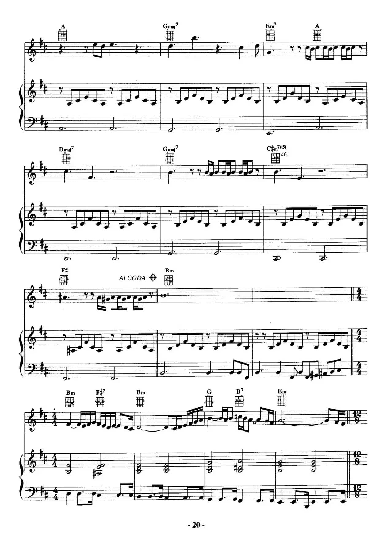 电影配乐大师莫瑞康最佳20首钢琴谱（Best of Ennio Morricone·5）