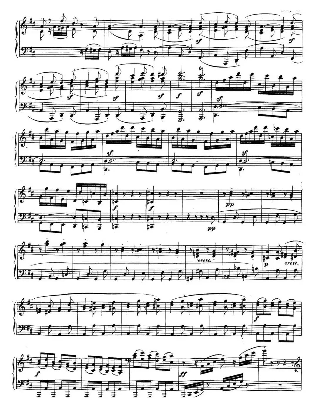 贝多芬钢琴奏鸣曲15 田园 D大调 Op.28 D major