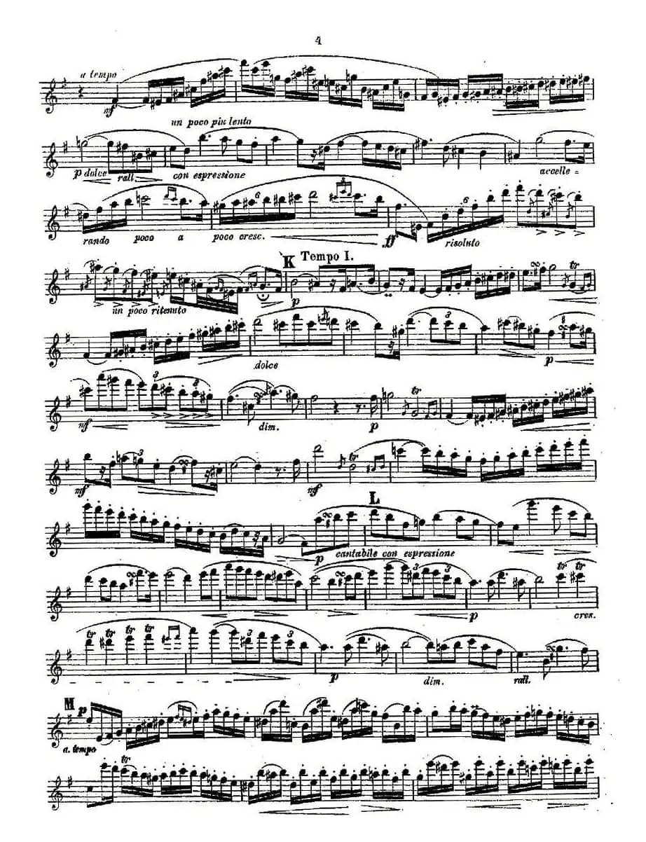 Concertstück . Op. 3. - flute part only