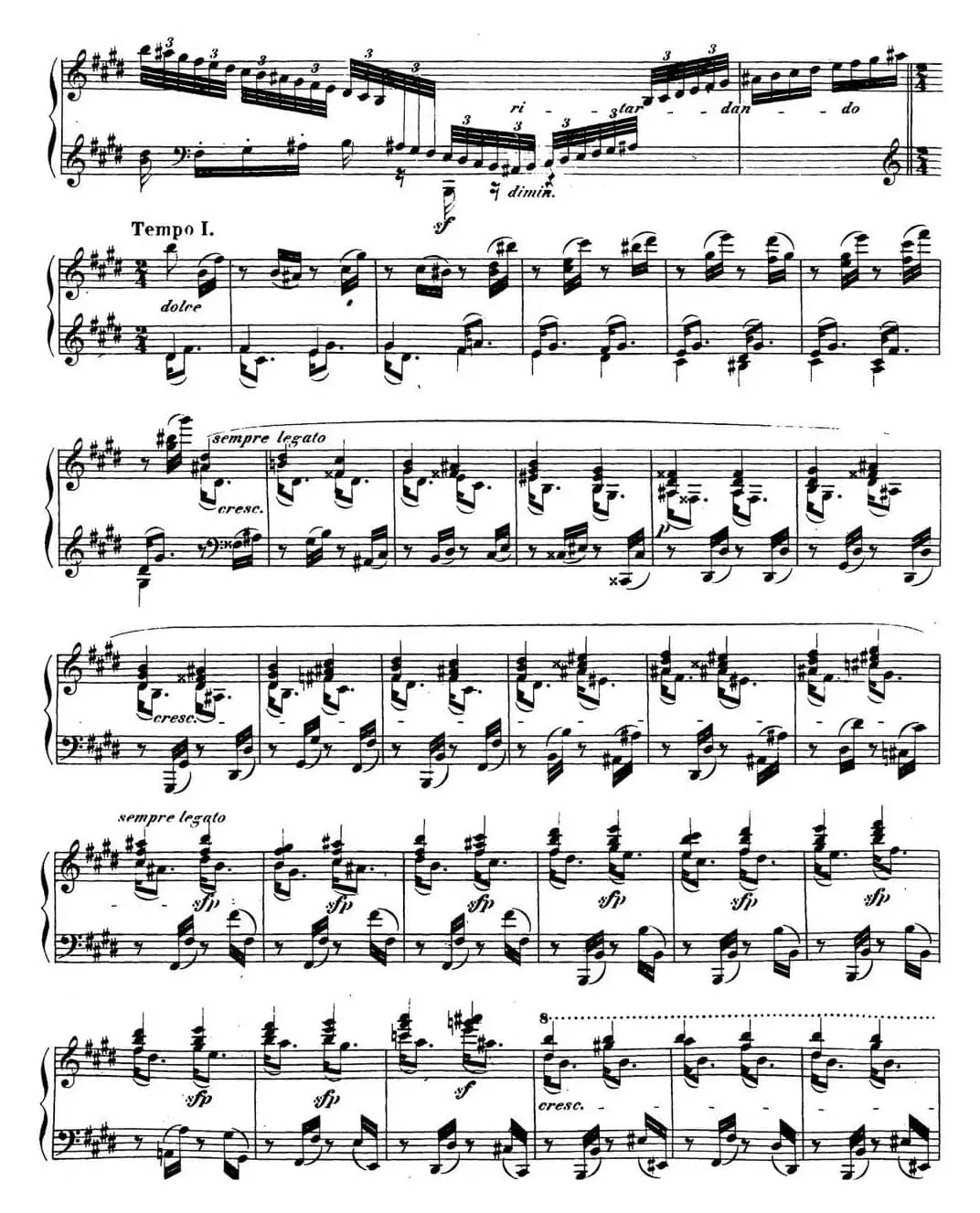 贝多芬钢琴奏鸣曲30 E大调 Op.109 E major