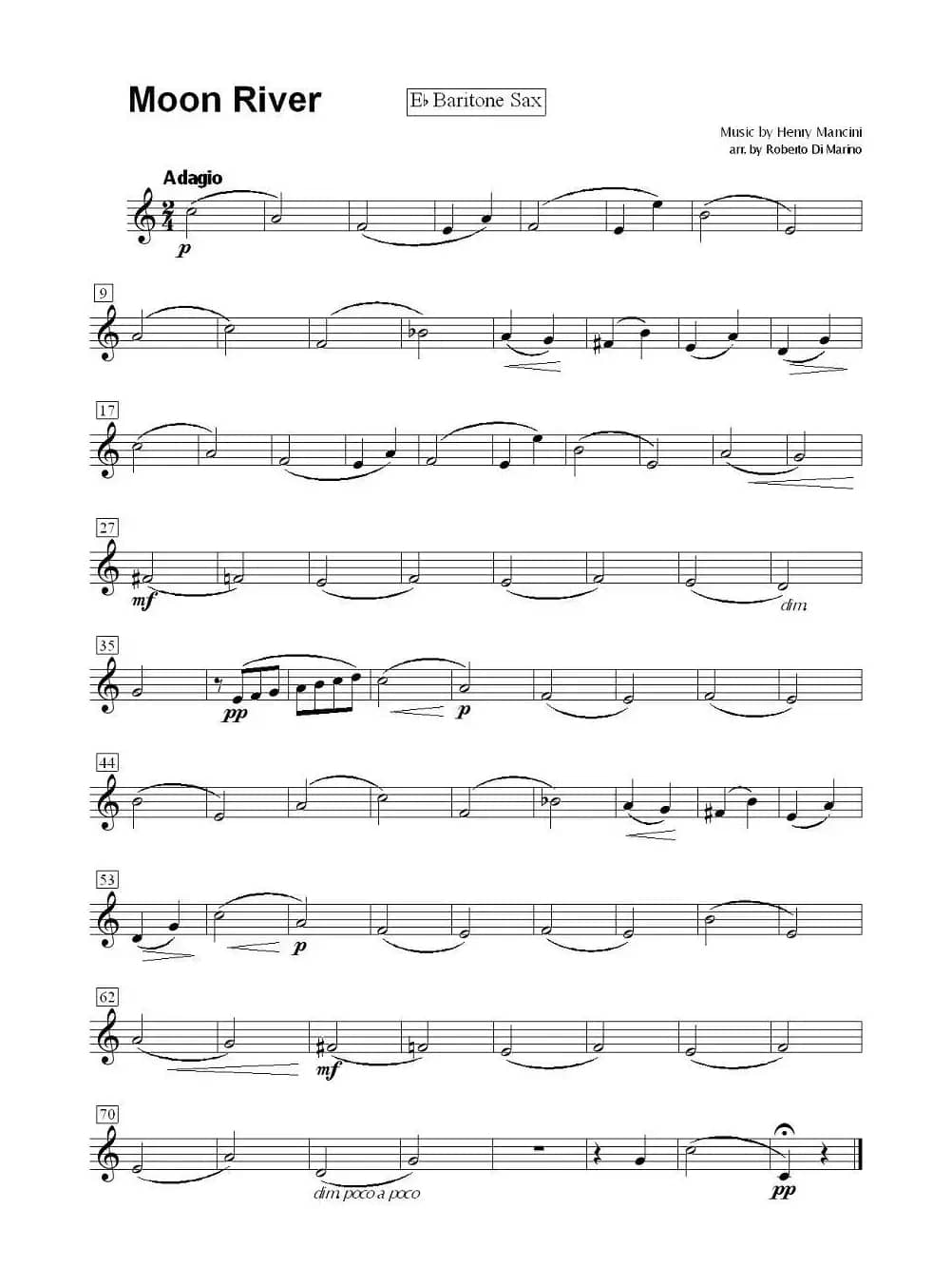 Moon River（月亮河）（四重奏）