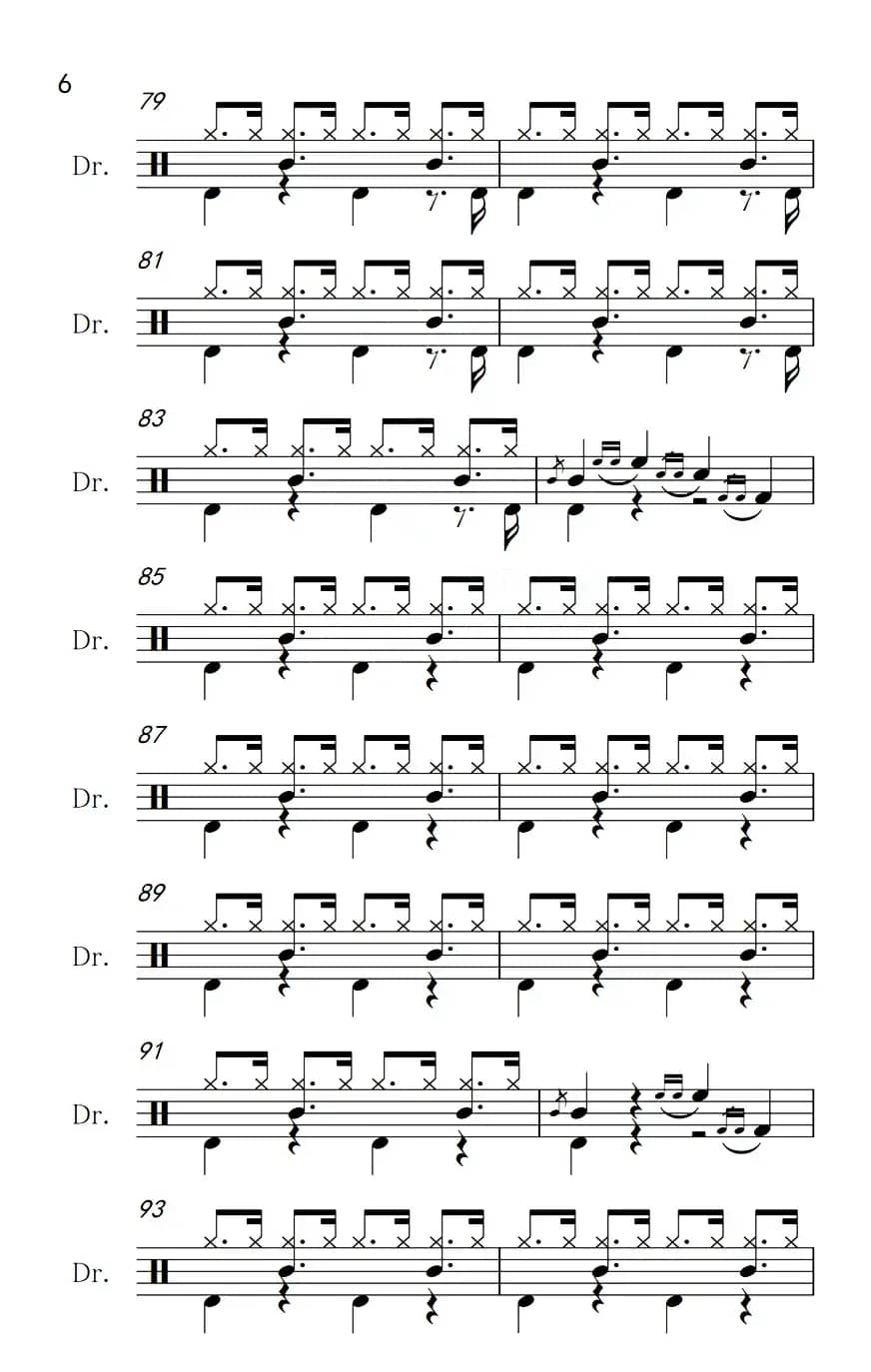 万水千山总是情（架子鼓谱）