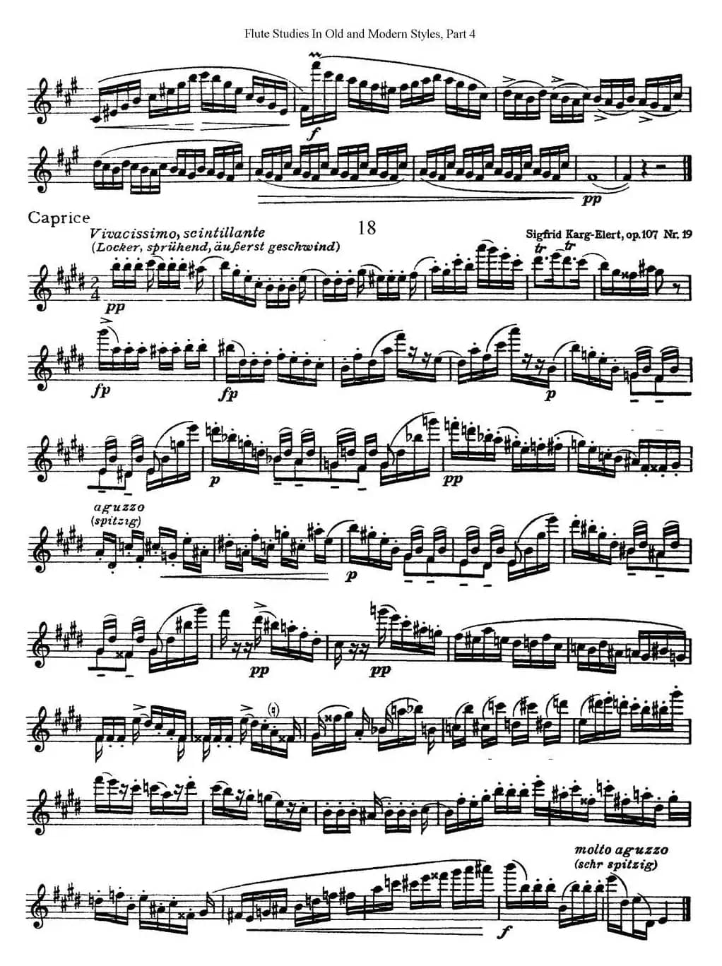 斯勒新老风格长笛练习重奏曲（第四部分）（NO.17-NO.18）