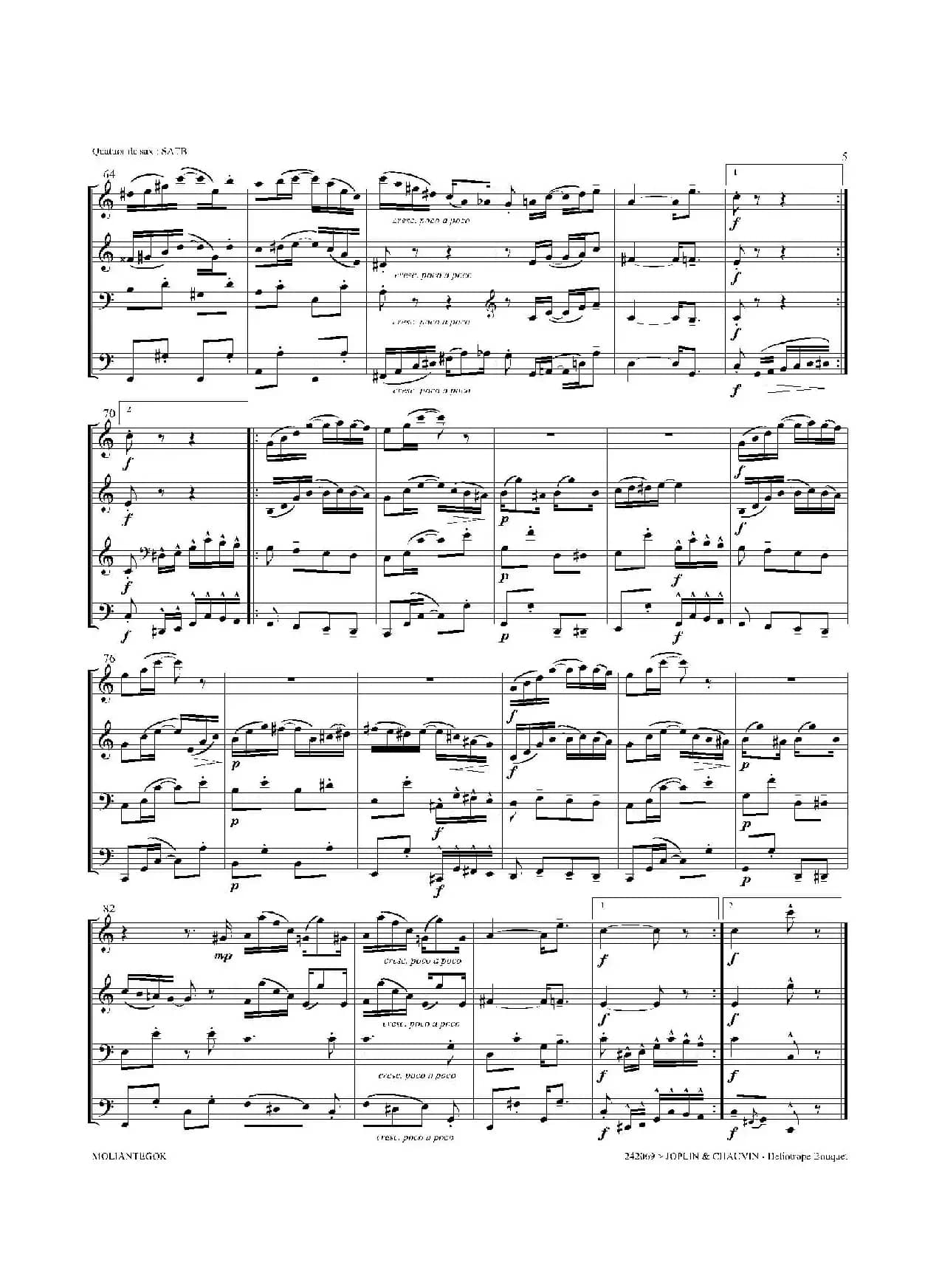 Heliotrope Bouquet（四重奏）