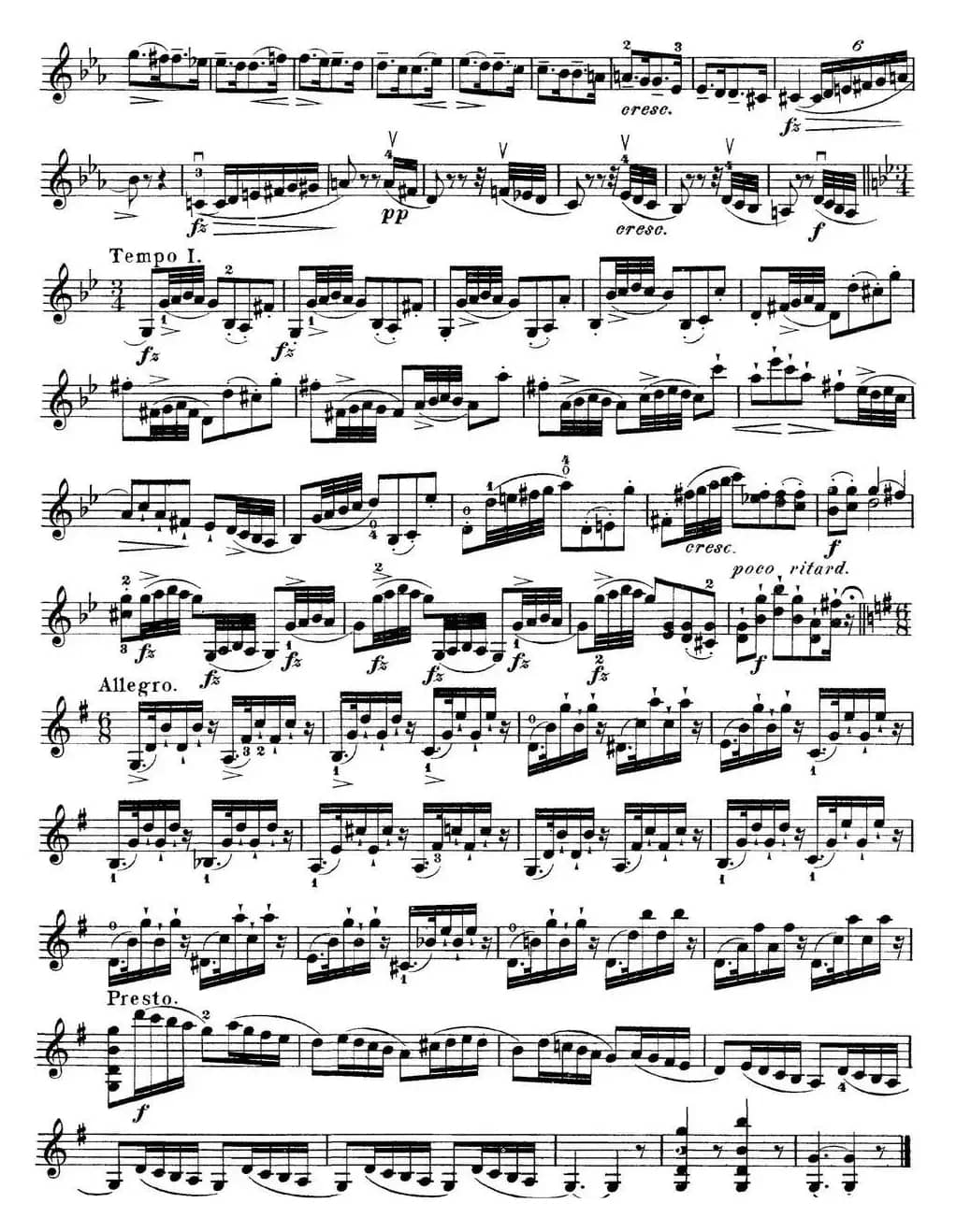 马扎斯小提琴练习曲 Op.36 第二册 华丽练习曲（53）