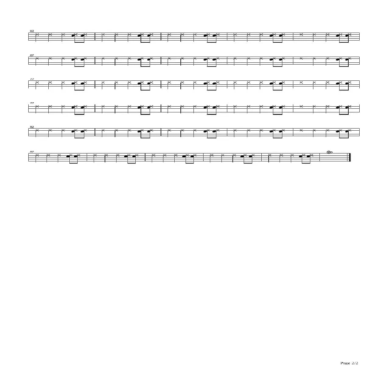 Lover-beyoud（架子鼓谱）