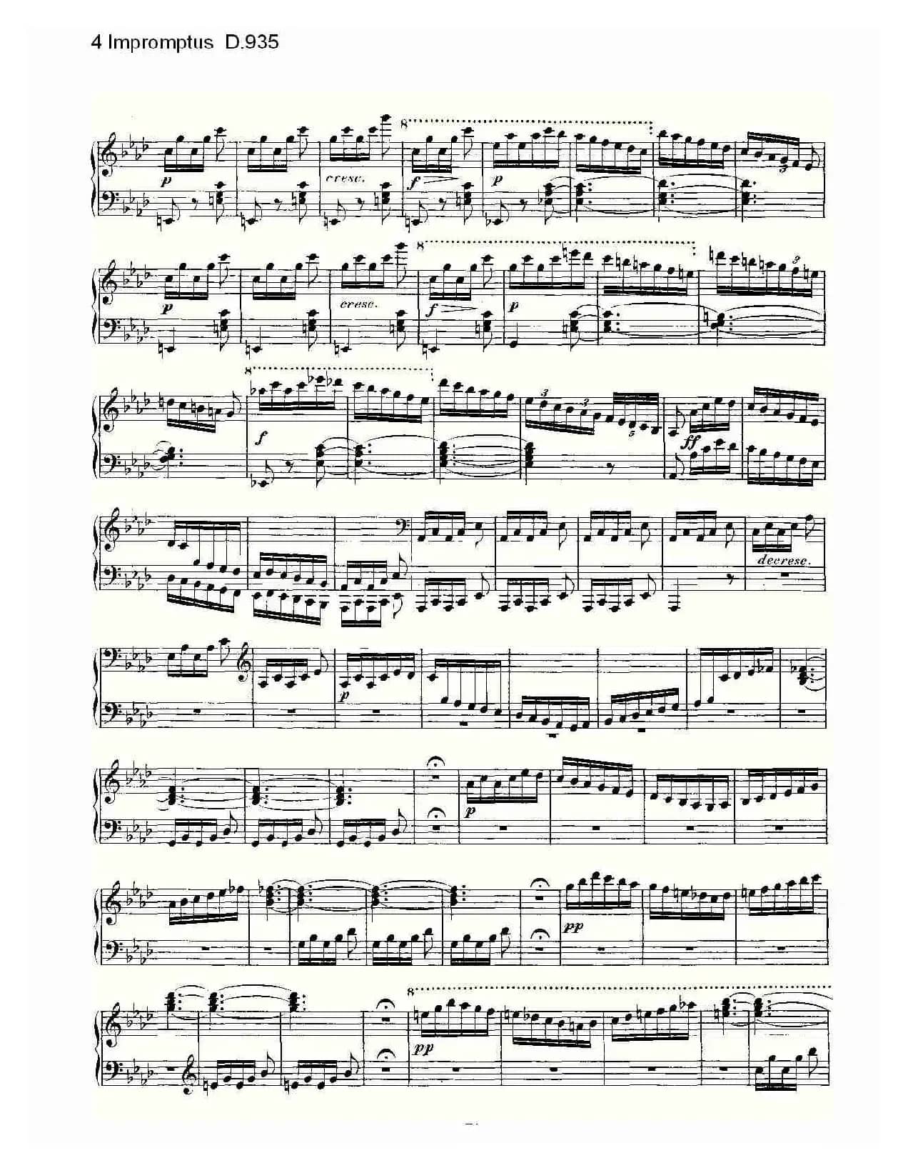 4 Impromptus D.935（4人即兴演奏D.935）