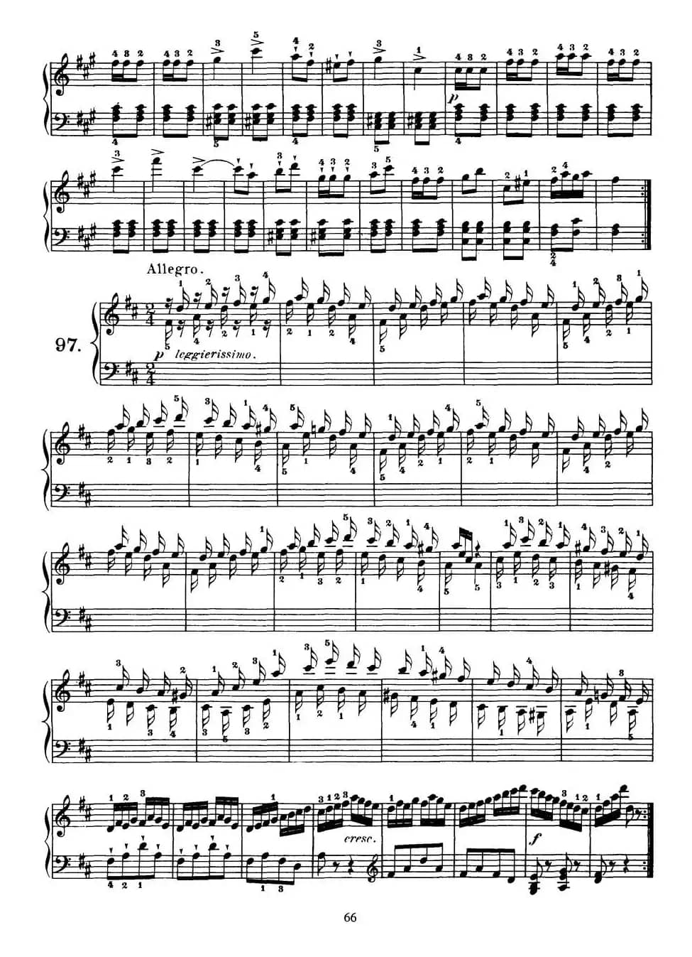 Czerny - 100 Progressive Studies Op.139（91—100）