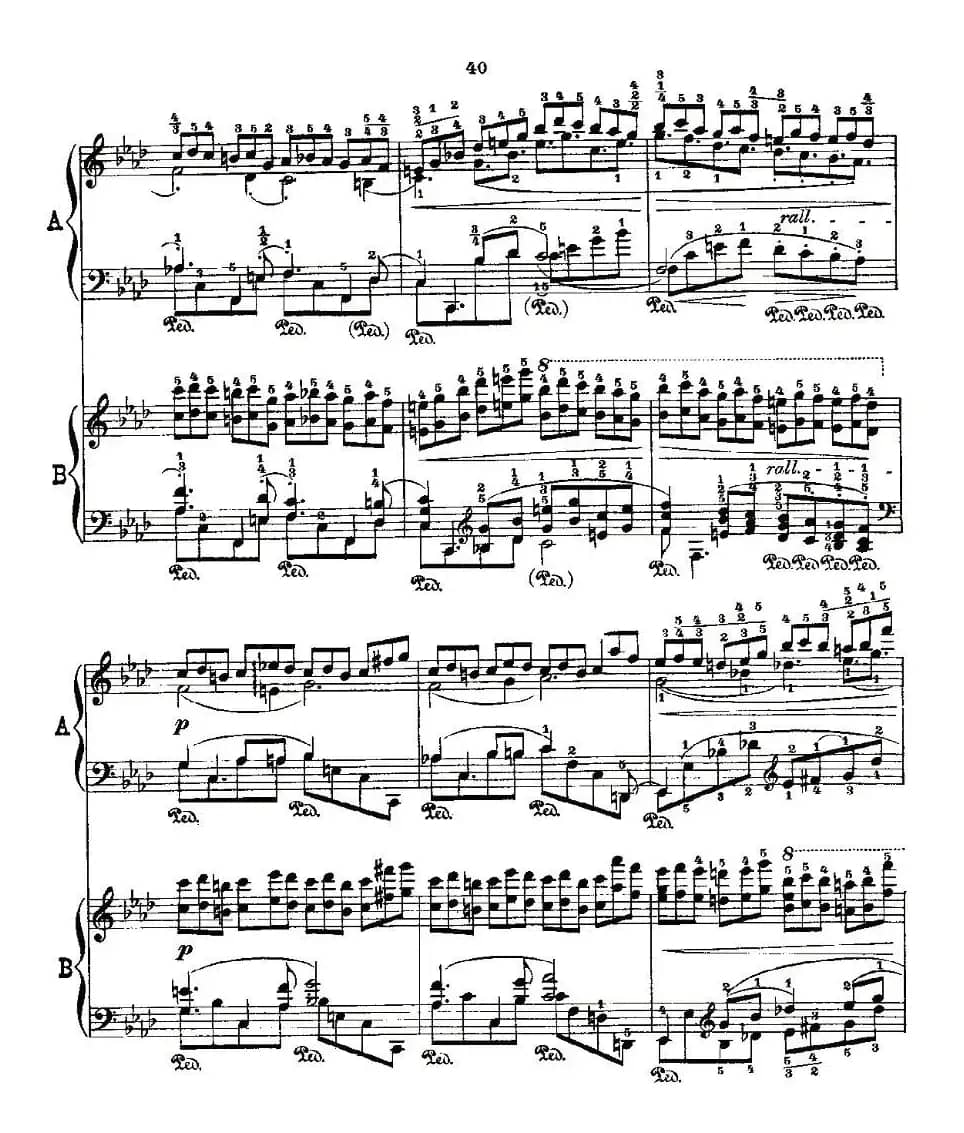 肖邦《练习曲》Fr.Chopin Op.25 No2-3