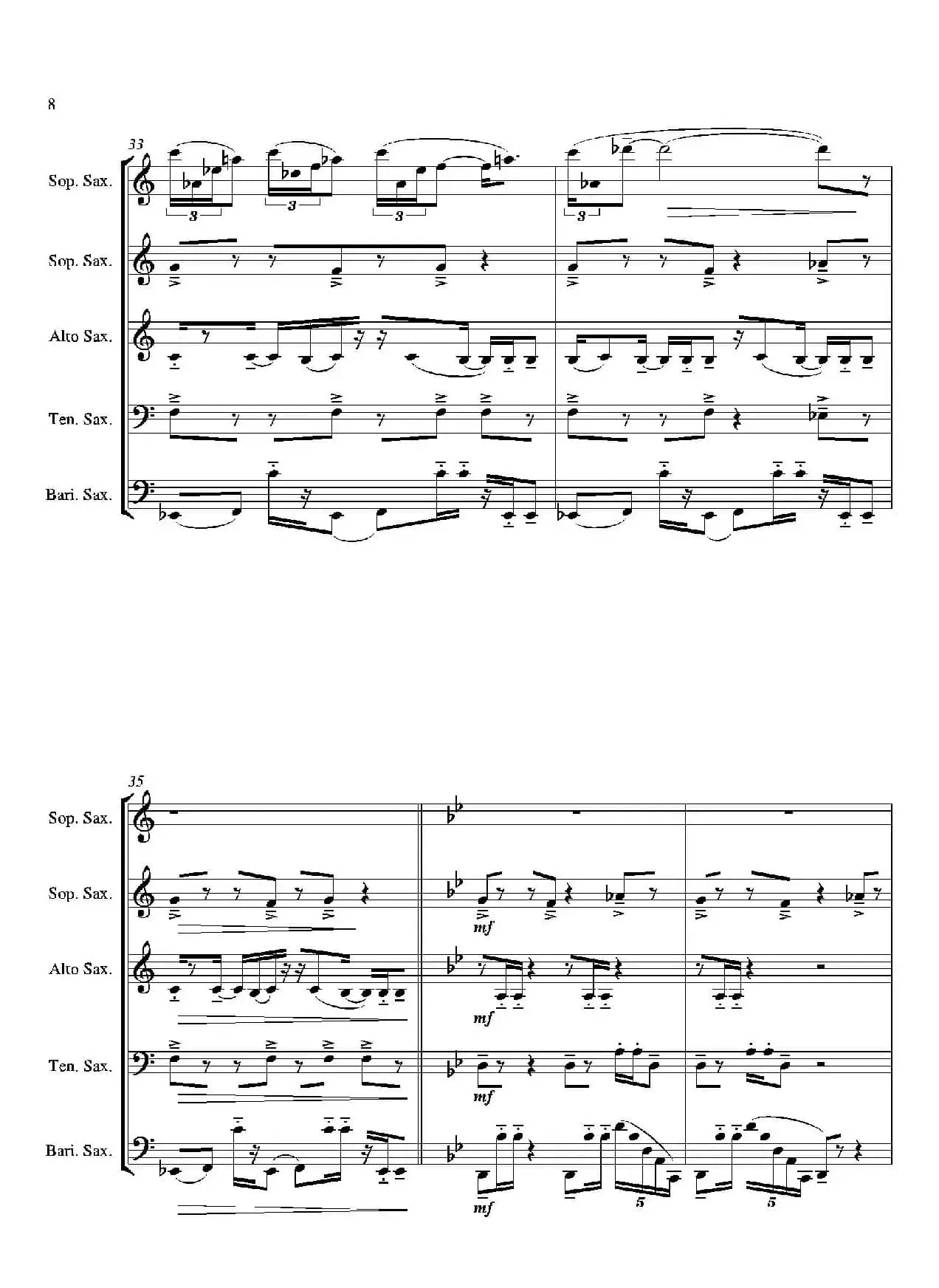 Tango（合奏总谱）