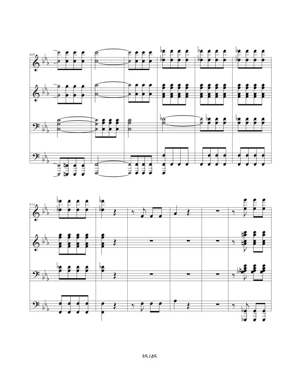 命运交响曲（四手联弹）