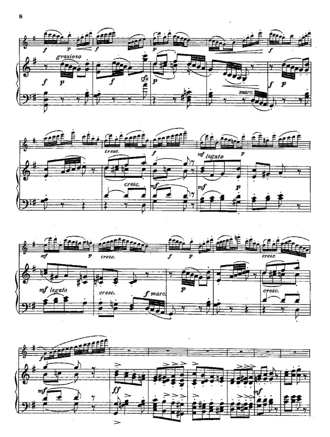 Introduction et Caprice（Op.58）（长笛+钢琴伴奏）