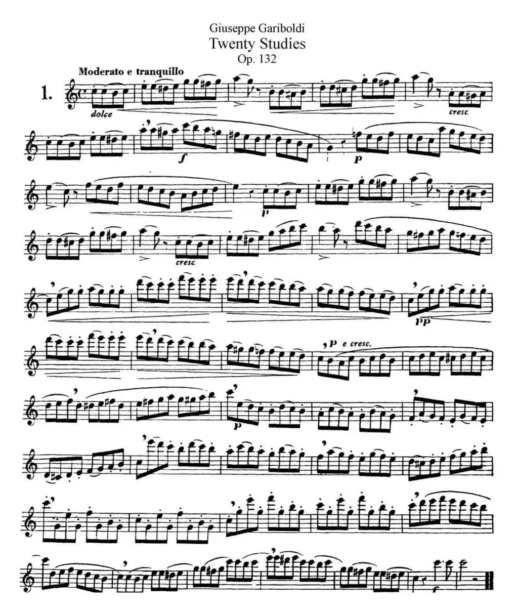 二十首练习曲作品132号之1