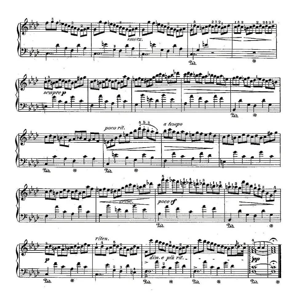 肖邦钢琴练习曲，Op.25之二