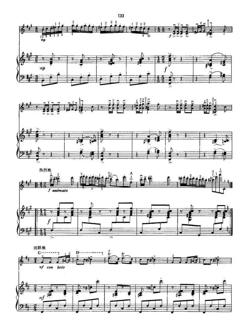 阳光照耀着塔什库尔干（小提琴+钢琴伴奏）