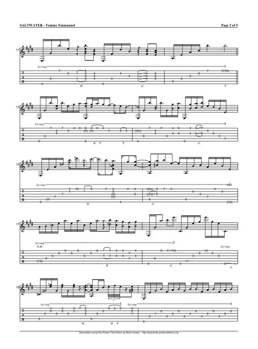 tommy emmanuel： saltwater(1)（指弹吉它）