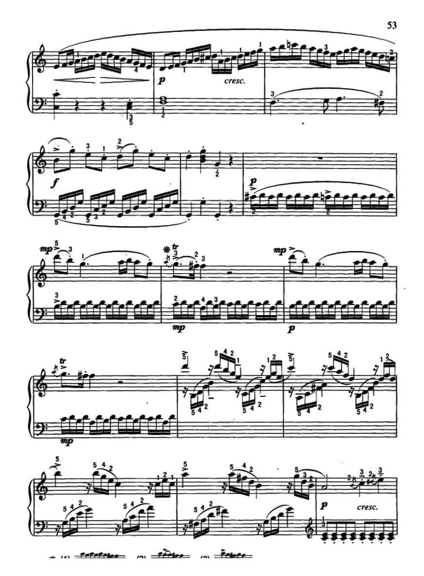 C大调小奏鸣曲第一乐章（莫扎特作曲版）