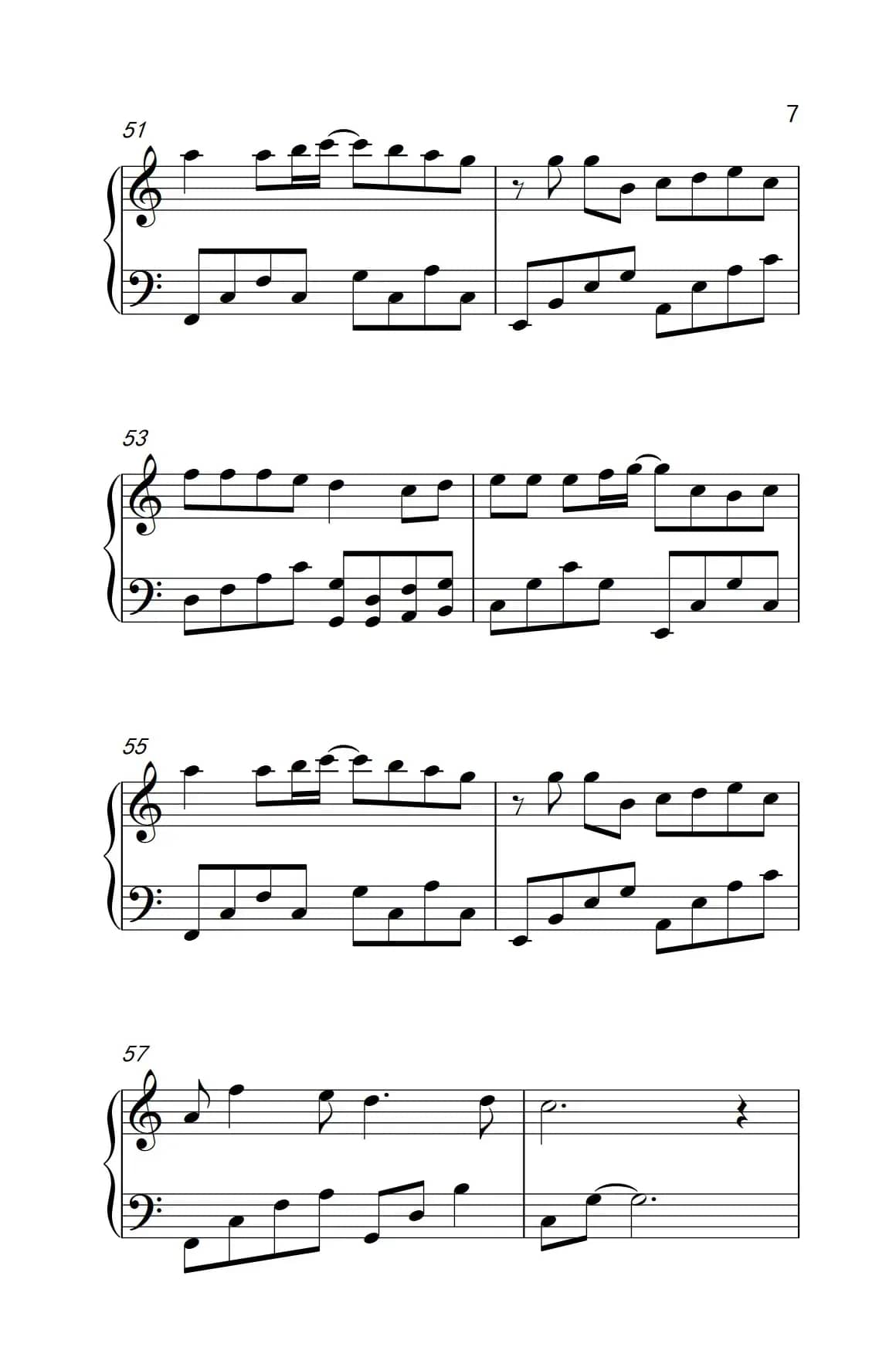 我等你（《弹吧音教》制谱）