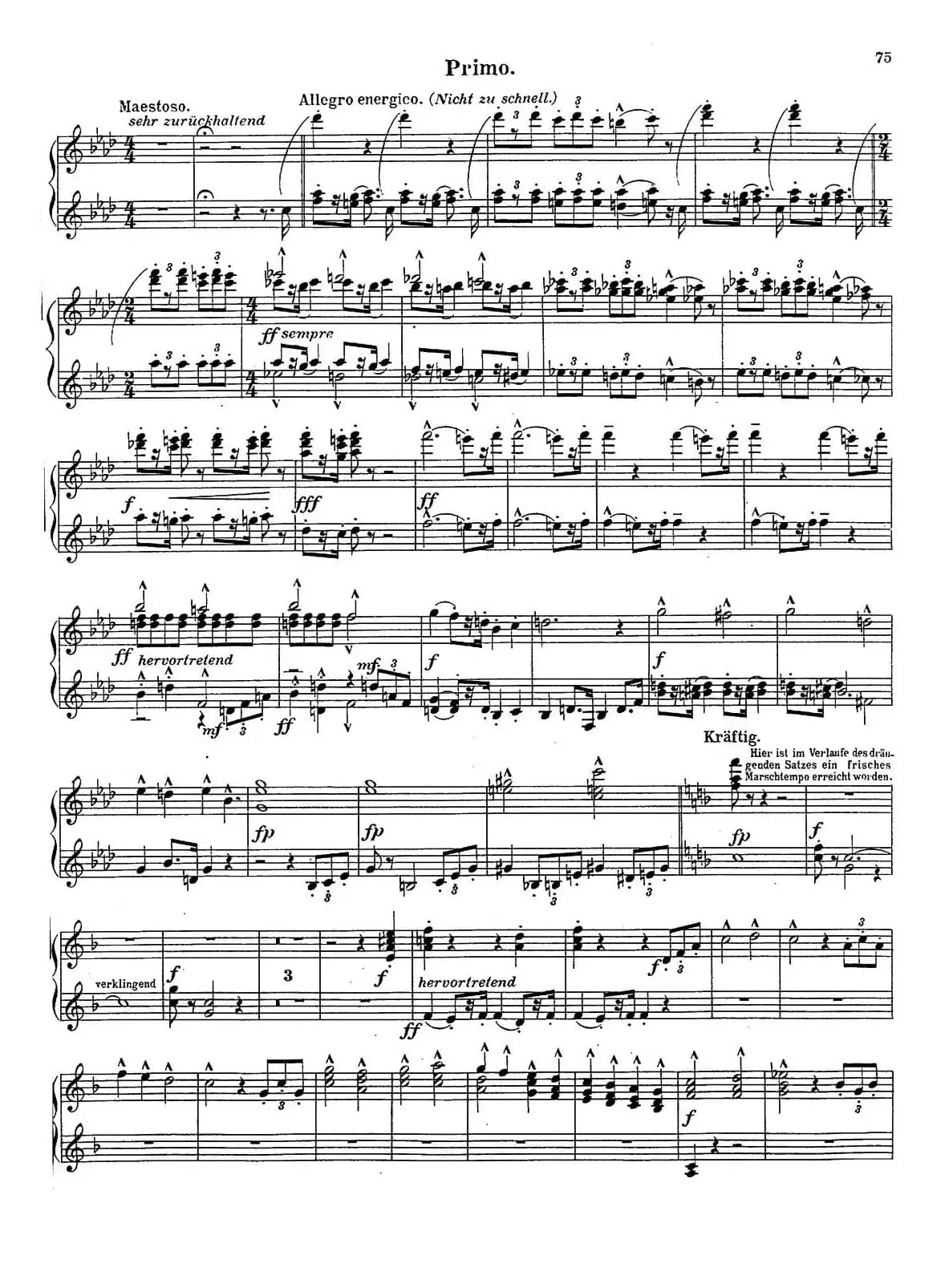 c小调第二交响曲“复活”（Ⅴ）（改编四手联弹版）