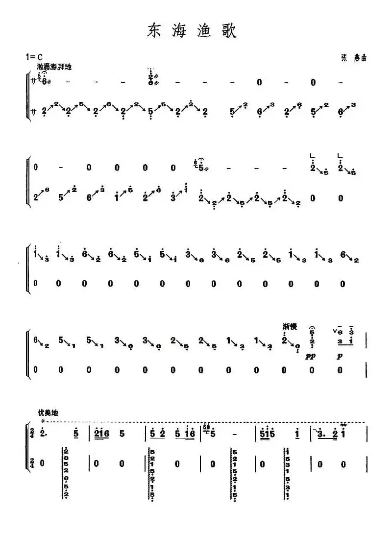 东海渔歌（【上海筝会】考级九级曲目）