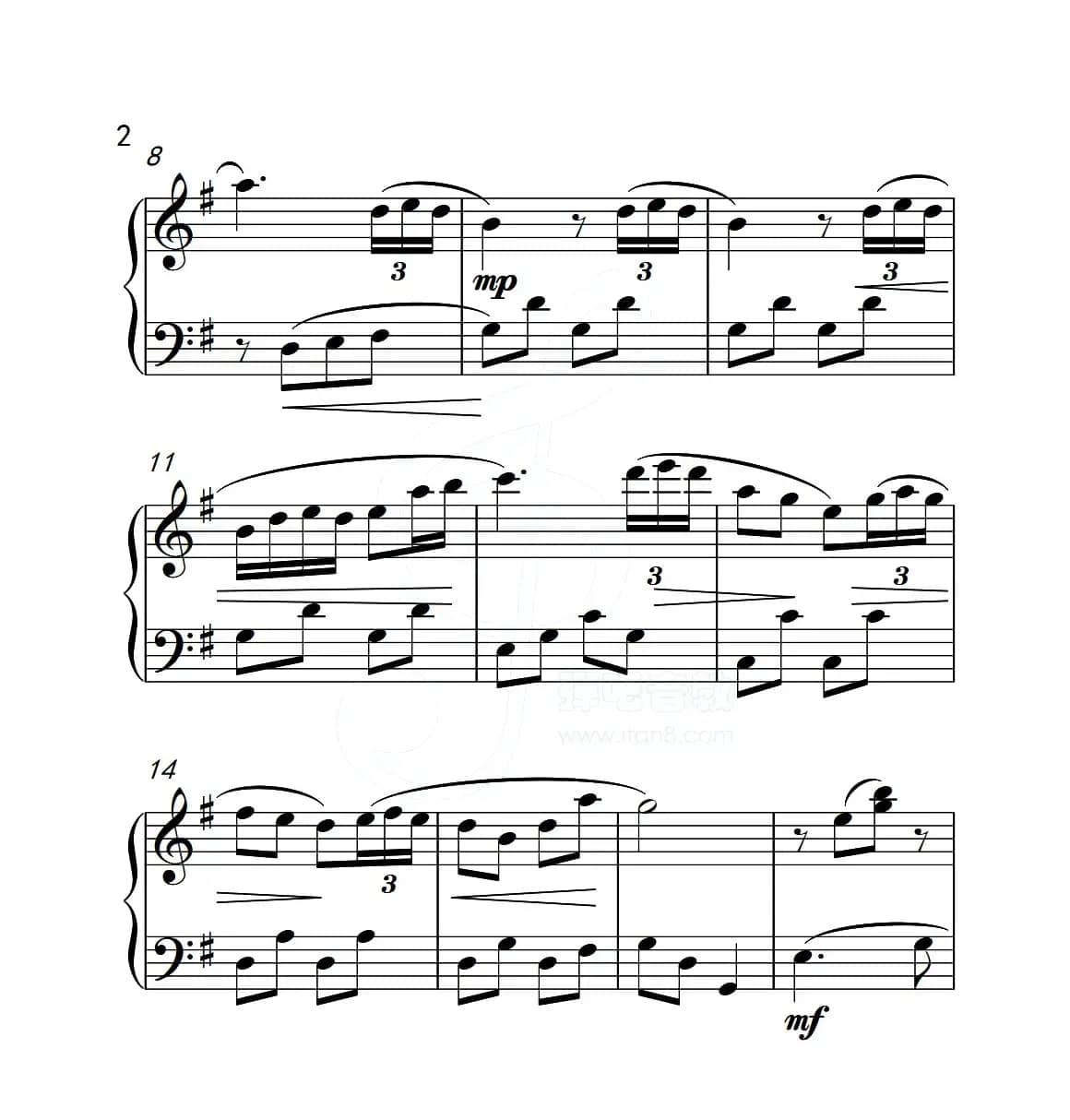 第五级 小小行列（中国音乐学院钢琴考级作品1~6级）