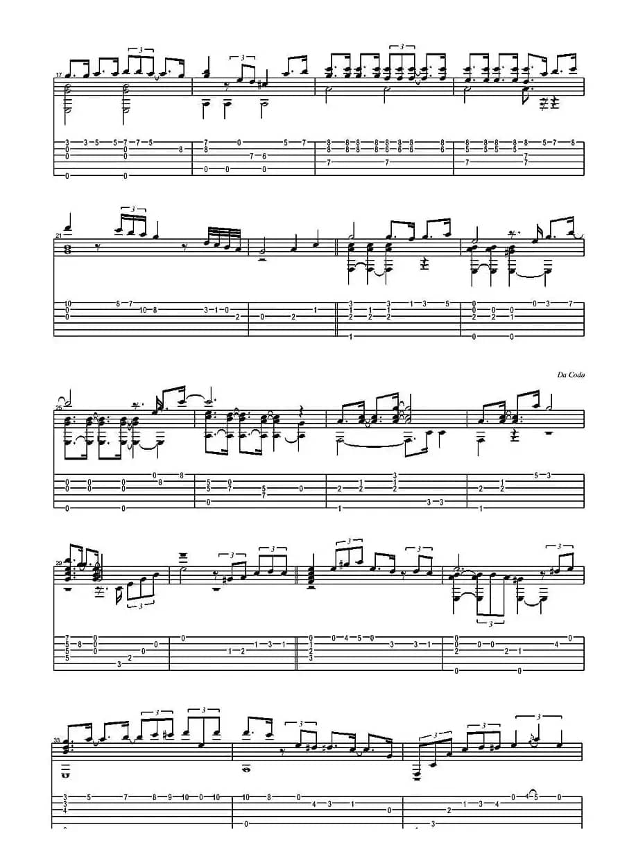 Close to you -Carpenters（指弹谱）