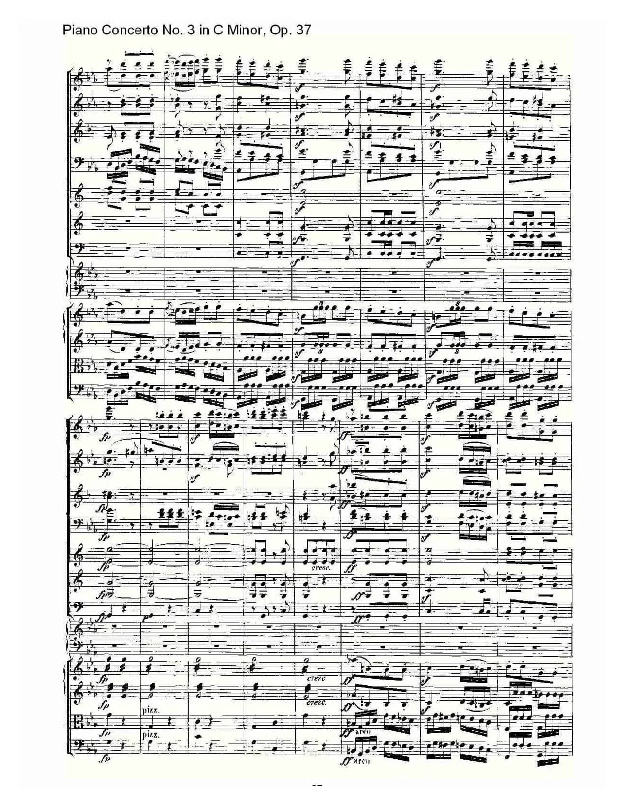 C小调钢琴第三协奏曲 Op.37  第三乐章