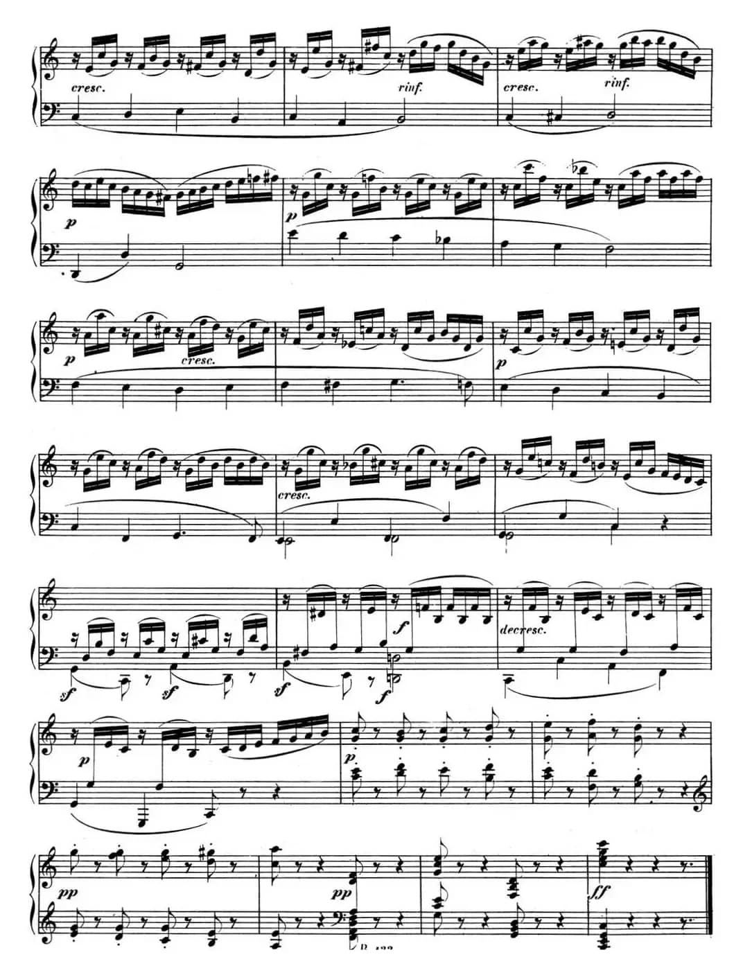 贝多芬钢琴奏鸣曲10 G大调 Op.14 No.2 G major