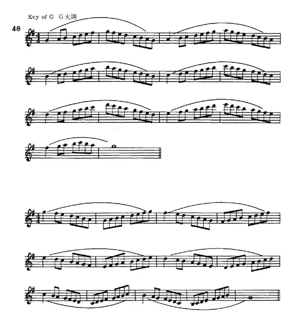 萨克斯演奏教程第一节（大调音阶-守调变奏P41—55）