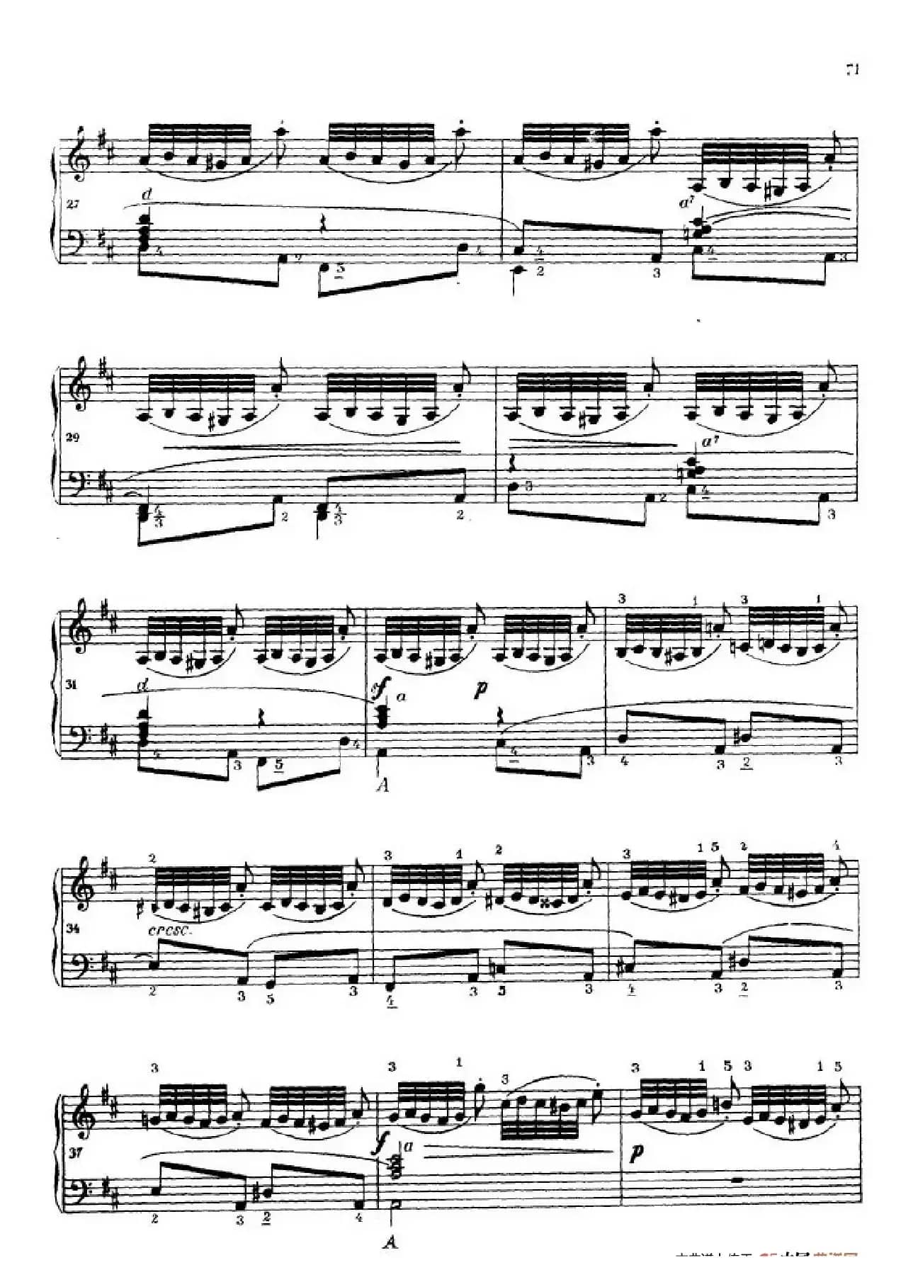 《车尔尼手风琴练习曲集》第Ⅳ册（第14——15首）