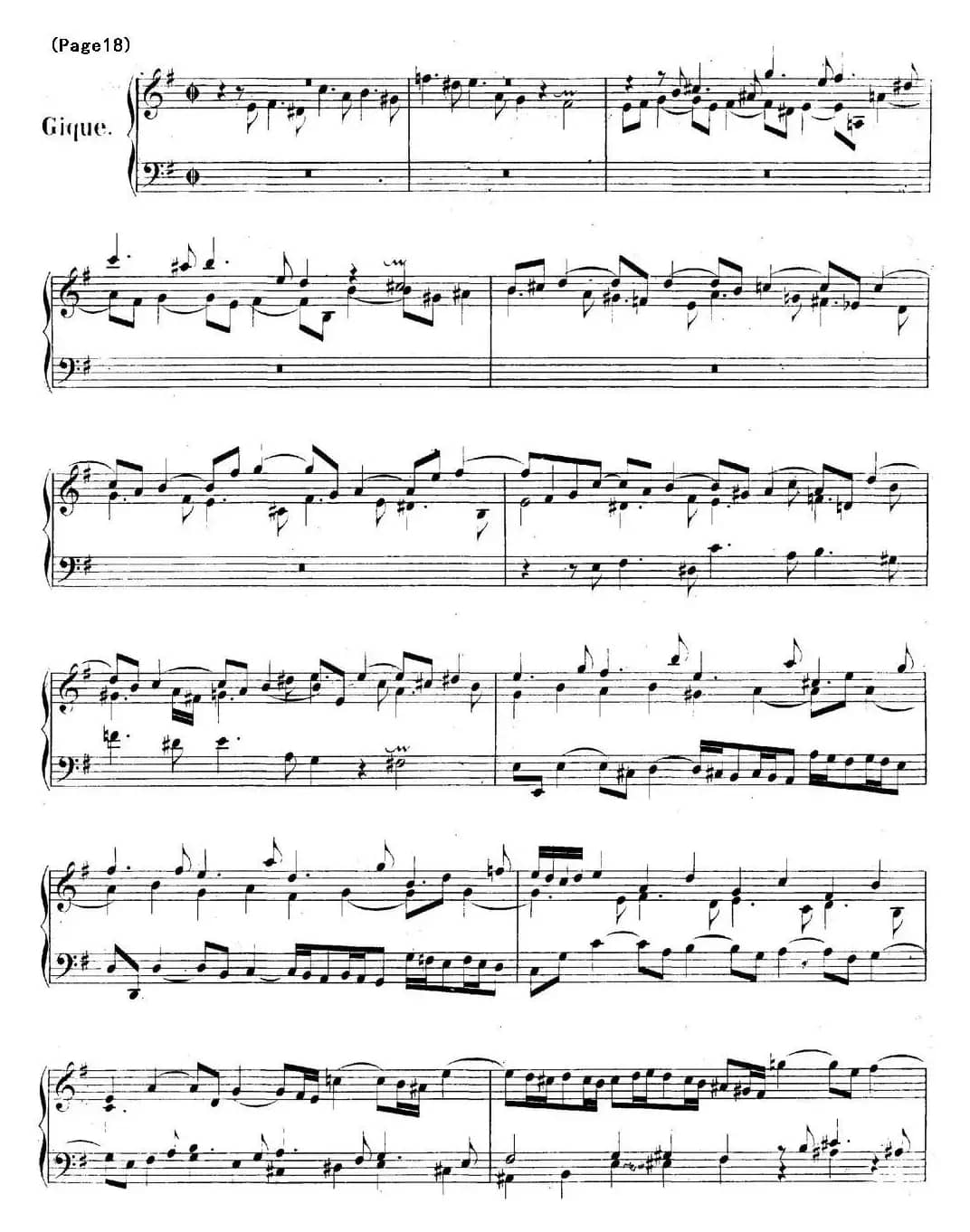 帕蒂塔6首德国组曲（No.6 e小调 巴赫 Partita e Minor BWV 830）