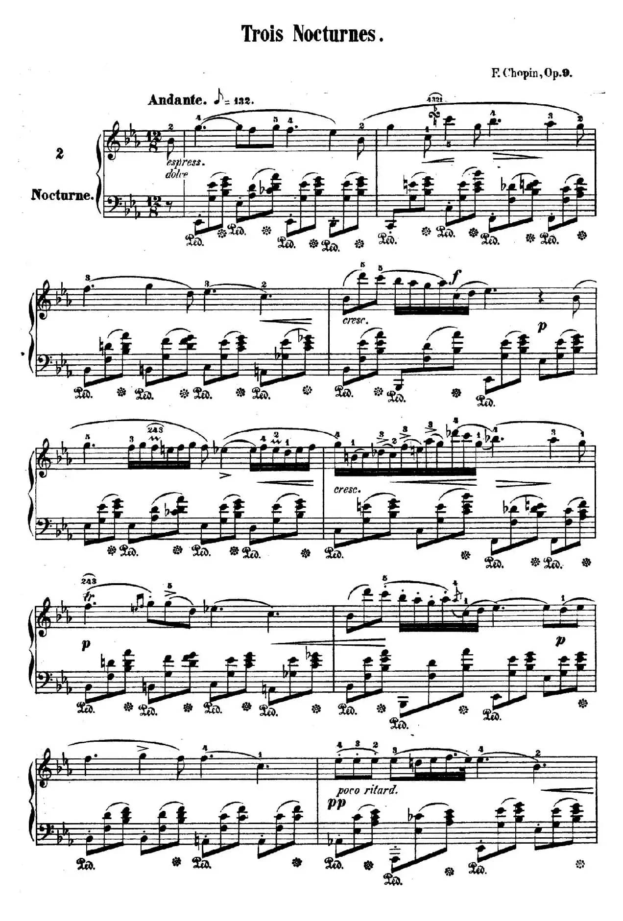 Trois Nocturnes Op.9（Ⅱ）