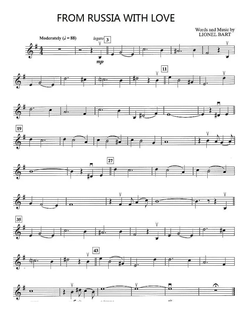 FROM RUSSIA WITH LOVE