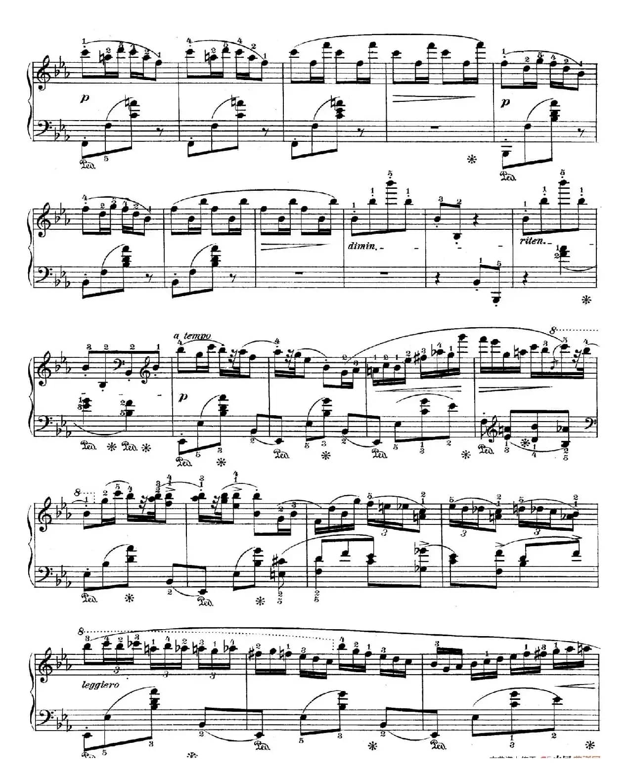 Rondo in E flat Major Op.16（降E大调回旋曲）