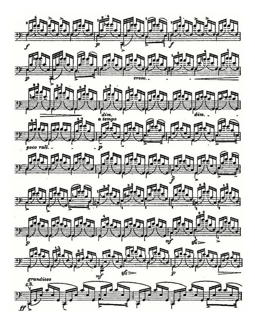 PIATTI 12 Caprices 之7（大提琴）