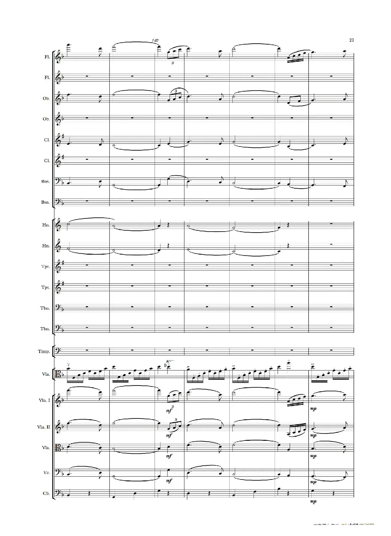 难忘的歌（中提琴与管弦乐队总谱）