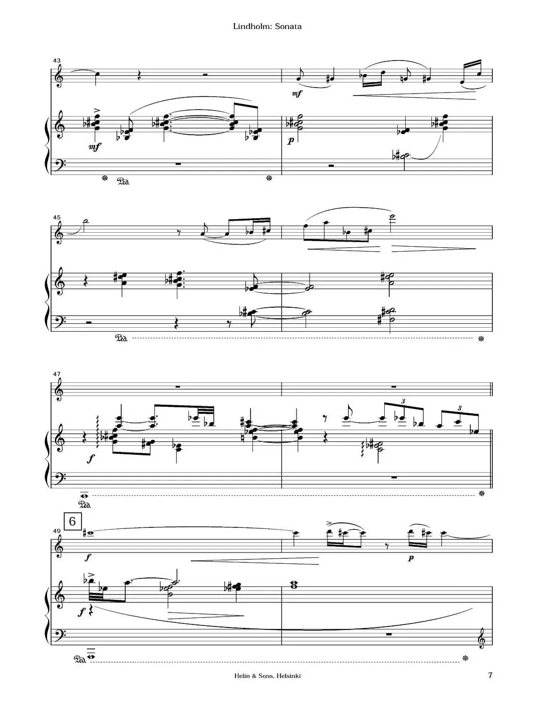 Sonata（长笛+钢琴）