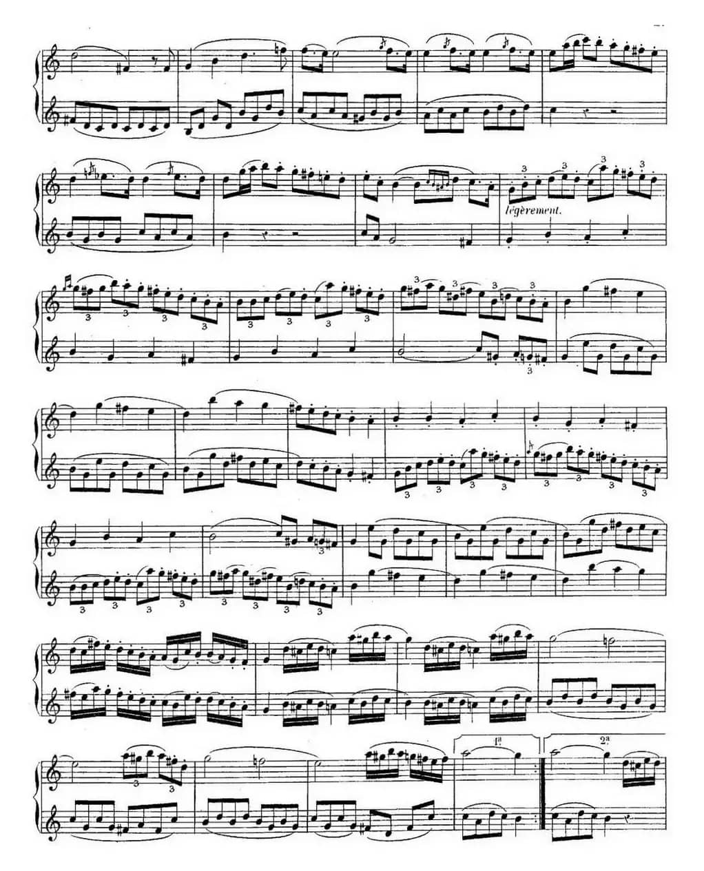 H·Klose练习曲（Quatre Duos Faciles et Concertants Pour 2 Saxophones—No.1）