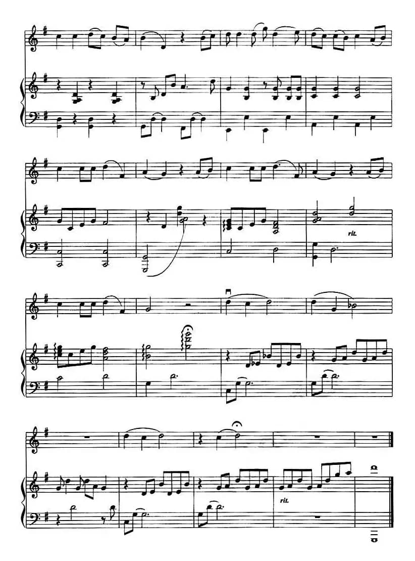 天黑黑（小提琴+钢琴伴奏）