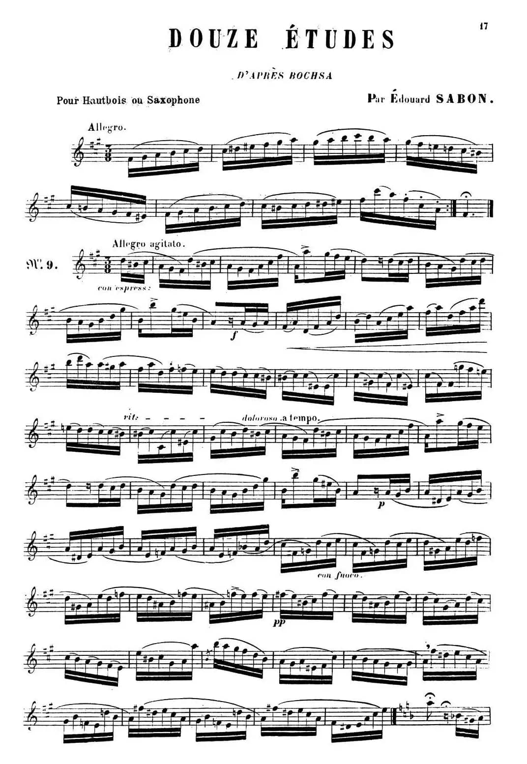 E.Sabon-12首练习曲（9）