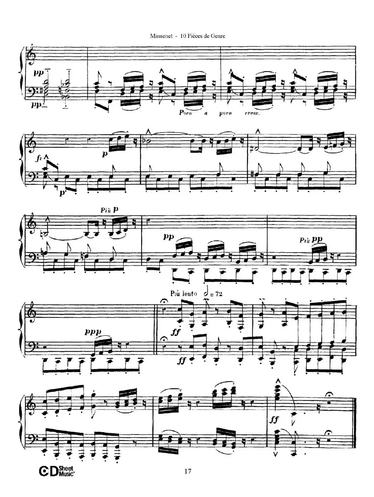 Dix Pièces de Genre Op.10（10首个性小品·Ⅳ）