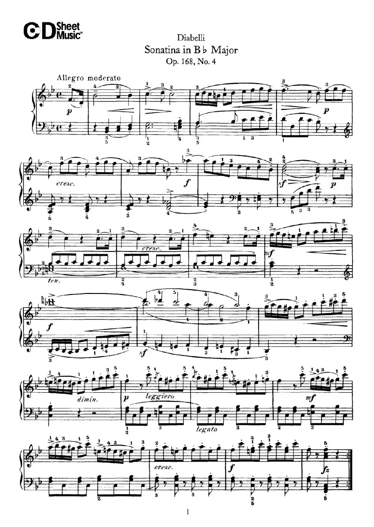 7 Piano Sonatinas Op.168（7首钢琴小奏鸣曲 No.4）