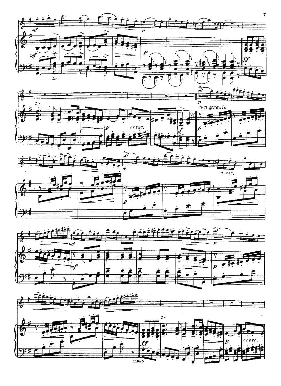 Fantaisies nationales.  Russe. （Op.59 No.3）（长笛+钢琴伴奏）