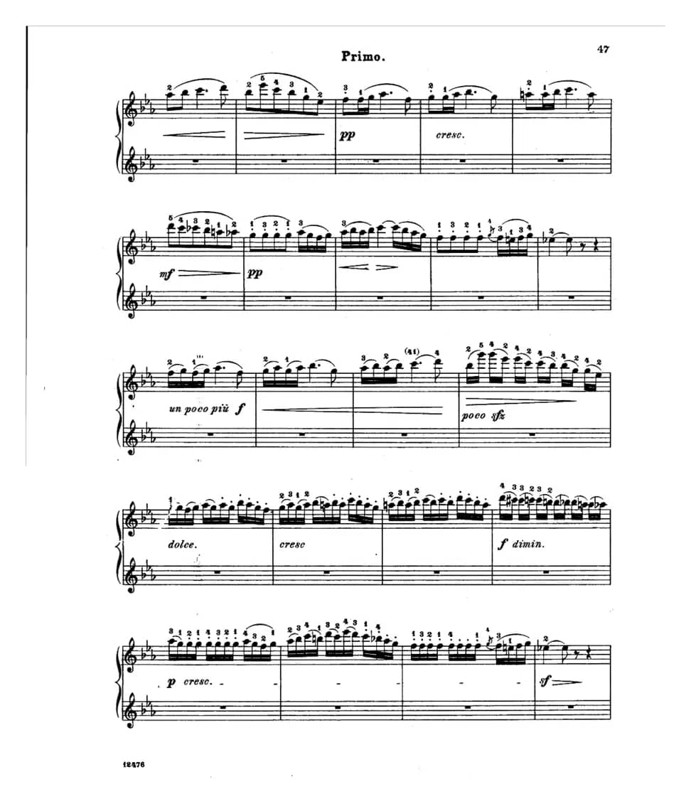 L'Arlesienne Suite No·2（阿莱城姑娘·第二组曲·四手联弹）