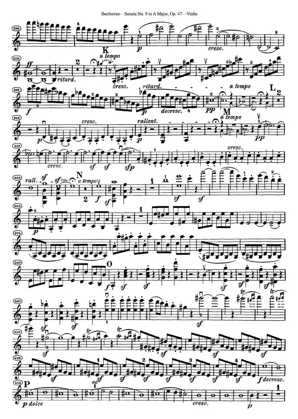 Violin Sonata No.9 in A Major Op.47