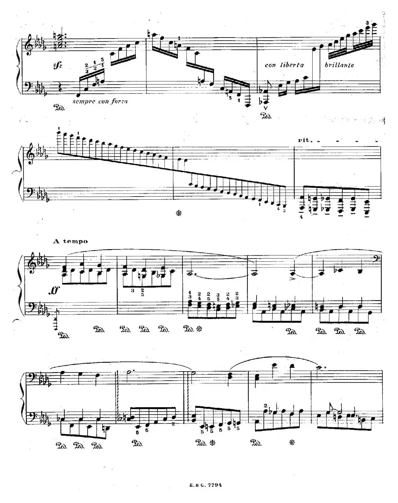 12 Etudes For The Left Hand Op.92 No.11(12首为左手而作的钢琴练习曲)