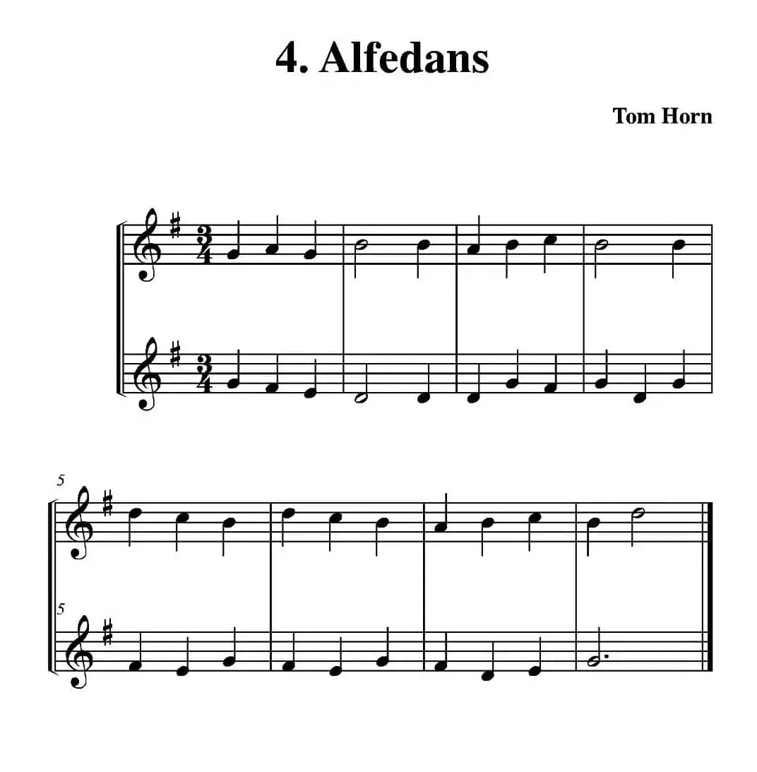 Alfedans（简易二重奏）