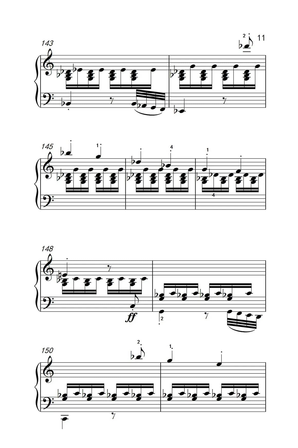 奏鸣曲 Opus 2 Nr.2 第一乐章（贝多芬奏鸣曲集 1）