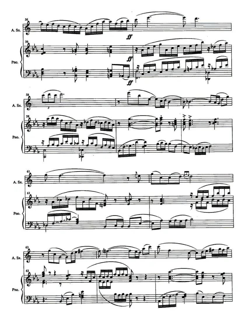 心约（中音萨克斯管+钢琴）